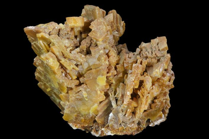 Brown-Orange Wulfenite Crystal Cluster - Defiance Mine, Arizona #127025